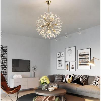 China Wholesale Modern Luxury Round Chandelier K9 Colorful Crystal Light Imported From China for sale