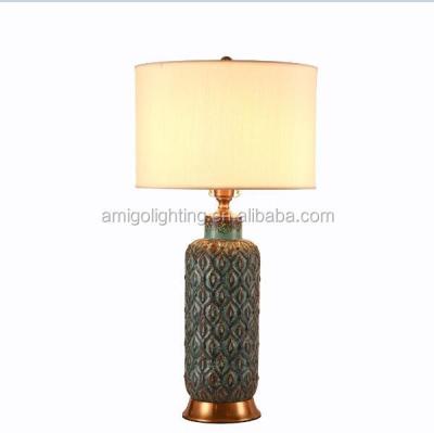 China 2018 Modern Hot American Style Porcelain Table Lamp Made In China TC12 for sale