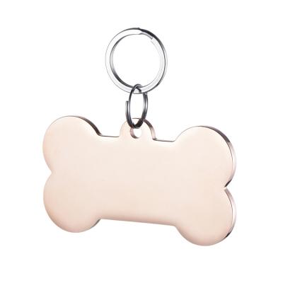 China Key Chain Souvenirs Dog Tag Sublimation Stainless Steel Blanks for sale