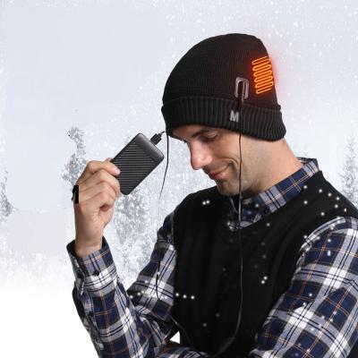 China Unisex Refillable Warm Winter Passionate 3 Folder Temperature Control Heated Hat for sale