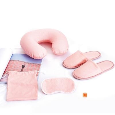 China Personalized Travel Kit Fitness Travel Kits 3 in One Travel Kits Oral Sleep Eyemask Pillow Flight Travel Kit for sale