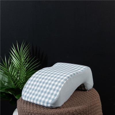 China Anti-Static Custom Pillow Nap Velvet Wedge Printing Foam Pillow Time/Memory Massager Washed Cotton Fabric for sale