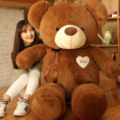 China Wholesale kawaii teddy bear teddy bear love heart teddy bear doll girl birthday cuddly gift pillow eco-friendly material for sale