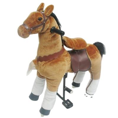 China Ride On Toy Cheap Kids Plush Toy Pony Ride Walking Mechanical Horse On Tricks for sale