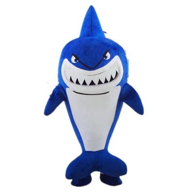 China Adult Party Shark Mascot Costume Cartoon Animation Suit Size Role Play Fun Clothes For Festival Parties for sale