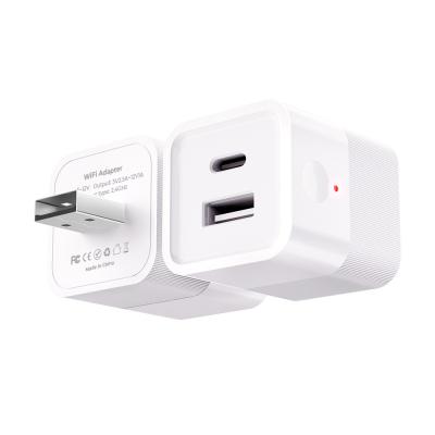 China Tuya Smart WiFi Mini Adaptador de energía portátil 5V Micro USB y enchufe de cargador tipo C con control APP, comandos de voz, cronometraje, soporte Alexa para tiras de luz en venta