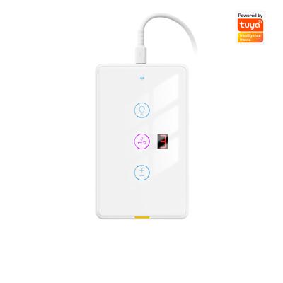 Chine Tuya WiFi Fan Light Switch Type C avec minuterie et contrôle vocal, compatible avec Alexa et Google Home pour l'automatisation de la maison intelligente à vendre