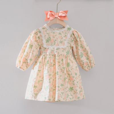 中国 Prom Casual Cotton Summerポリエステル花の王女の服は女の子の子供のためにひもで締める 販売のため