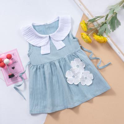 中国 幼児の子供の通気性の長い膝の長さの偶然の夏は袖なしに服を着せる 販売のため