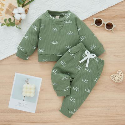 China New Spring And Autumn Children's Outfit Sets Boylong-Sleeved Trousers Two-Piece Set for sale