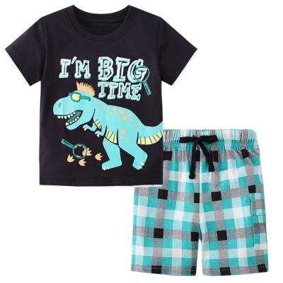 China Summer Boy Children'S Outfit Sets Cartoon Printing for sale