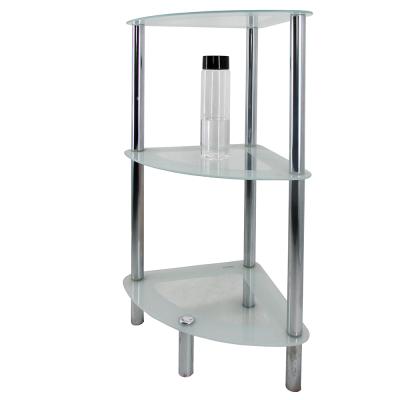 China Durable Suitable Display Bathroom Shower Shampoo Shelves Storage Shelf, Corner Shelf, Storage Glass Rack for sale