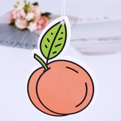 China Fashionable No minimum high quality custom hanging paper scent card funny liittle animal  car air freshener for sale