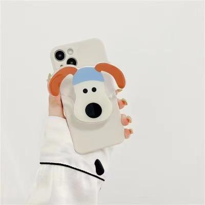 China Adjustable New arrival custom anime phone holder clear sublimation print dogs design acrylic phone grips with different shapes for sale