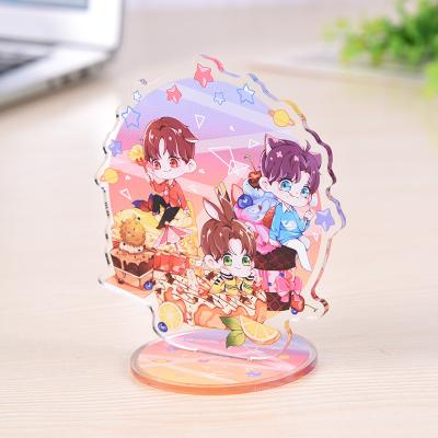 China Animation Products Etc Cheap wholesale small MOQ custom clear animal cartoon printed plastic acrylic standee for sale