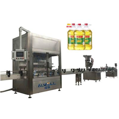 China Automatic Palm Coconut Salad Sunflower Vegetable Oil Bottling Filling Machine Line for sale