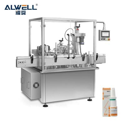 China ALWELL 30ml Pharmaceutical Filling Machine Liquid Oil Small Vial Glass Bottle for sale