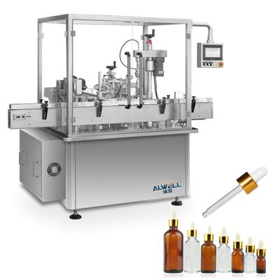 China Volume 30 Ml Filling Capping Machine Glass Bottle Gear Pump Serum Glycerin Filling Machine for sale