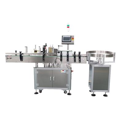 China Automatic Adhesive Sticker Labeling Machine For Plastic PET Round Bottles for sale