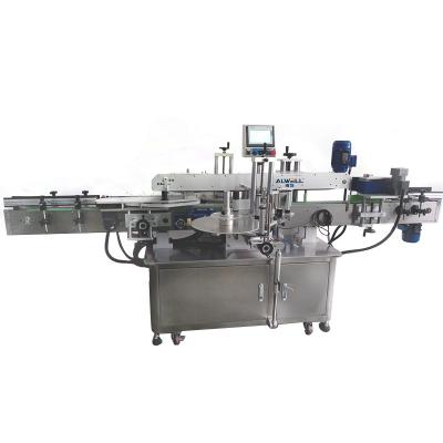 China Canned Tuna Bottle Metal Can Labeling Applicator Machine For Plastic Bottle Labels for sale