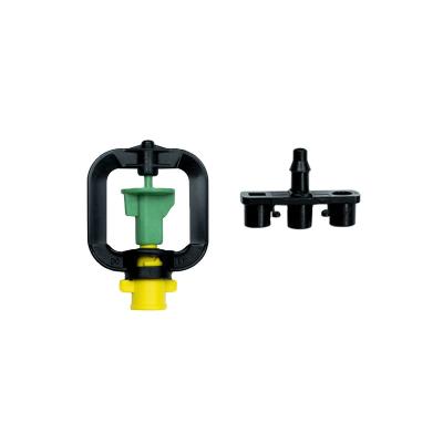 China Anti-Corrosion 3 Pcs D Type Nozzles 360 Rotating Kit Rotary Garden Irrigation Tool Sprinklers for sale