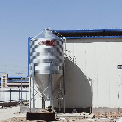 China Poultry Farm Feeding 34 Ton Silo Hot Galvanized Pig Farm Feed Large Capacity Silo for sale