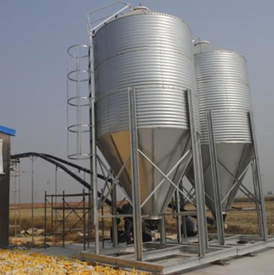 China Poultry Farm Feeding Silo For Corn Grain Poultry Feed Bins Small Silo For Chicken House for sale