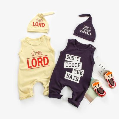 China Viable European Style Black Romper Set Cotton Bodycon Toddler India Baby Canvas Romper for sale