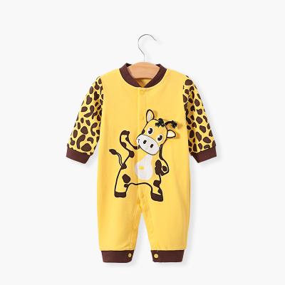 China One-piece spring version infant clothes cute animal baby clothes warm long-sleeved pure cotton anti-shrink and class A autumn for sale