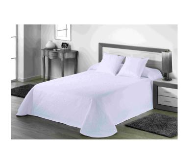 China Factory Wholesale Price 3Pcs Soft Bright White Pin Sonic Quilt Set Solid Hot Sale Viable for sale