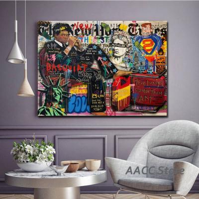 China Waterproof Noise Art Painting Art Decor Poster Canvas Painting Street Art Noise Famous Graffiti Artist Street Graffiti Prints for sale