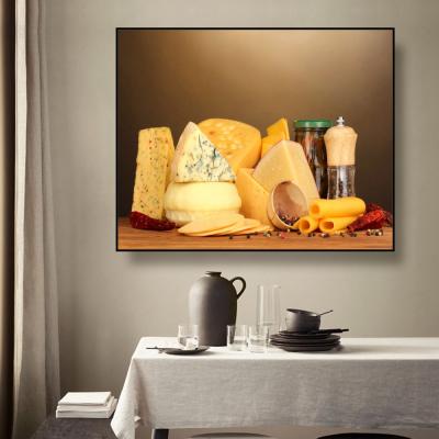 China Always Of Life Waterproof Canvas Cheese Kitchen Calligraphy Posters Painting Prints For Home Art Decor Dining Room Wall Pictures for sale