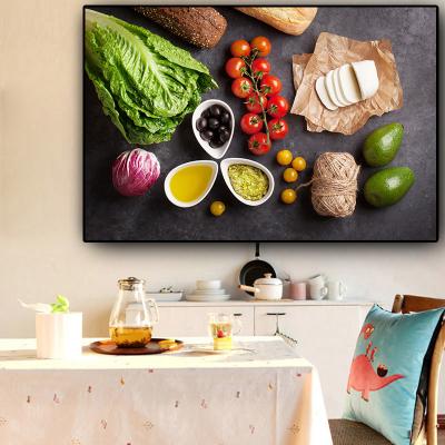 China Waterproof Vegetable Supply Food Fruit Kitchen Canvas Painting Modern Art Canvas For Kitchen for sale