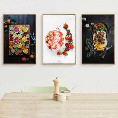 China Decoration Waterproof Nordic Modern Canvas Poster Food Painting Pictures For Vegetable Wall Art Home Kitchen Decor Fruit Print Artwork for sale