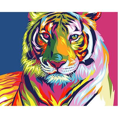 China Eco-Friendly Paintings By Numbers Animals 50x40cm Pictures Oil Painting By Numbers Set Gift Coloring By Numbers Canvas Wall Set for sale