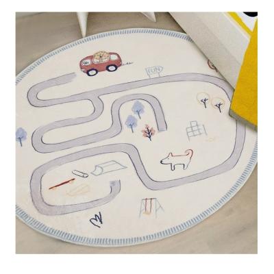 China Washable High Quality Custom Kids Size Rug Kids Around The Child Room Soft Mat Hand Tufted Child Room Blankets for sale