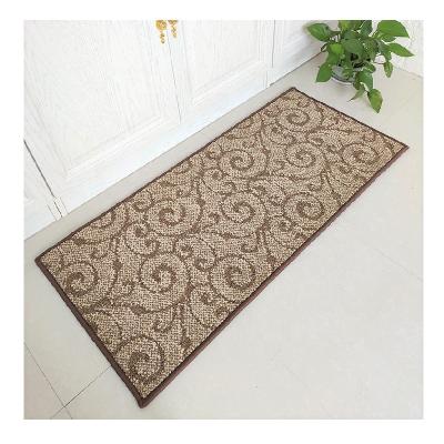 China Modern Polyester Woven Home Door Kitchen Non Slip Soft Cover Washable for sale