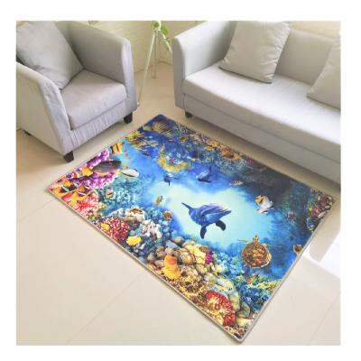 China Chinese cute small floor blanket large custom machine washable hot sales 3d living room center rugs and blankets for sale