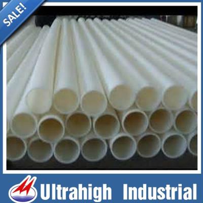 China -30-80cel degree plastic self-lubricating warpproof hollow uhmw round tubes for sale