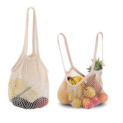 China Eco-Friendly Handled Cotton Toe Bag Reusable Grocery Canvas Long Handled Shopping Bag for sale