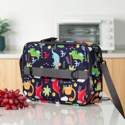 China Fashion Kids Lunch Bag Insulated Cooler Box Thermal Bag Cross Body Bag for School Girls Boys Children for sale