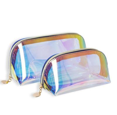 China NATIONAL Fashion Wholesale Girls Laser PVC Makeup Cosmetic Bag Waterproof Cosmetic Bag For Promotion for sale