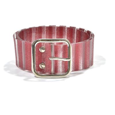 China Leisure Belt Durable Fashion Shine Simple Wild Soft Transparent Belt Women's Pin Buckles Belt Silver Belt Candy Color bg-780 for sale