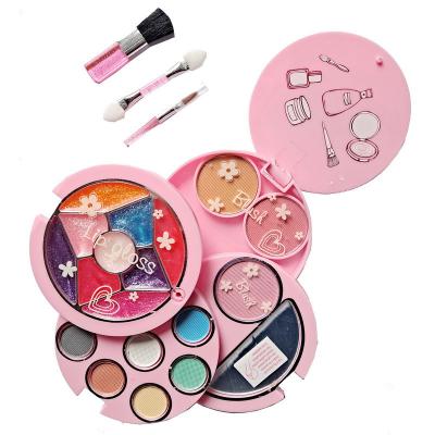 China Rotating compact make up kit set 18*23.8*4 cm for sale