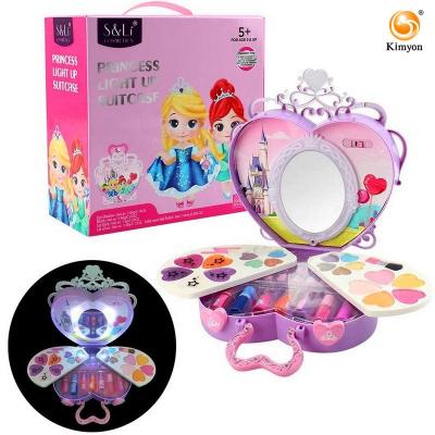 China Amazon hot saleMakeup kit for girls, washable kids play makeup set pretend makeup for real girls makeup play kids cosmetics set 24*11.5*24cm for sale