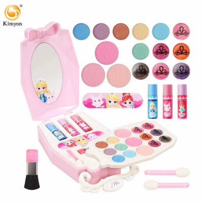 China Amazon hot saleMakeup kit for girls, washable kids play makeup set pretend makeup for real girls makeup play kids cosmetics set 22*7*14.5cm for sale