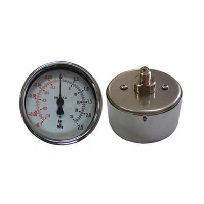 China 316 Stainless Steel / Black Material 316 Steel 40mm Stainless Steel Case Internal Pressure Gauge for sale