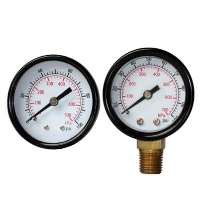 China Black Plated Steel All Stainless Steel Air Pressure Gauge APG Series for sale