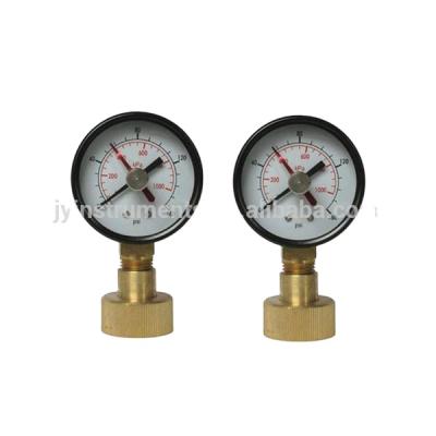 China Best selling case/ss low price brass steel water test pressure gauge for sale