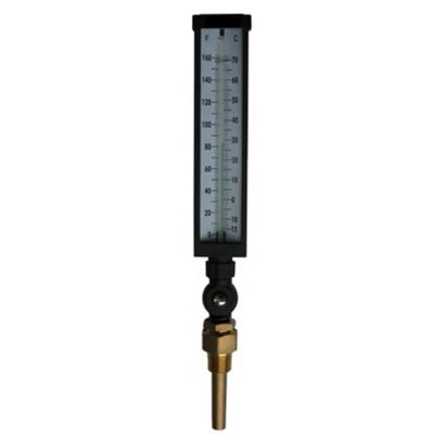 China Stainless Steel Boiler Thermometer Glass Tube Temperature Gauge IGT Series for sale